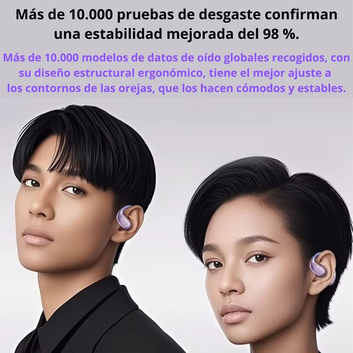 GENERICO - Audífonos bluetooth 5.4 Hi fi compatibles android iOS ANC deportivos