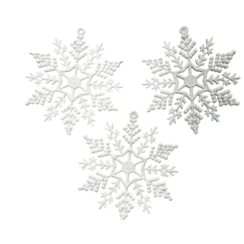 GENERICO - PACK 3 COPOS DE NIEVE COLGANTES
