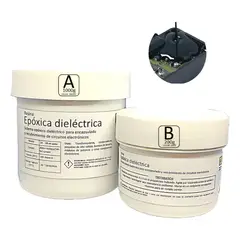 GENERICO - Resina Epóxica Dieléctrica Negra Para Electrónica 1.2 kg 5:1