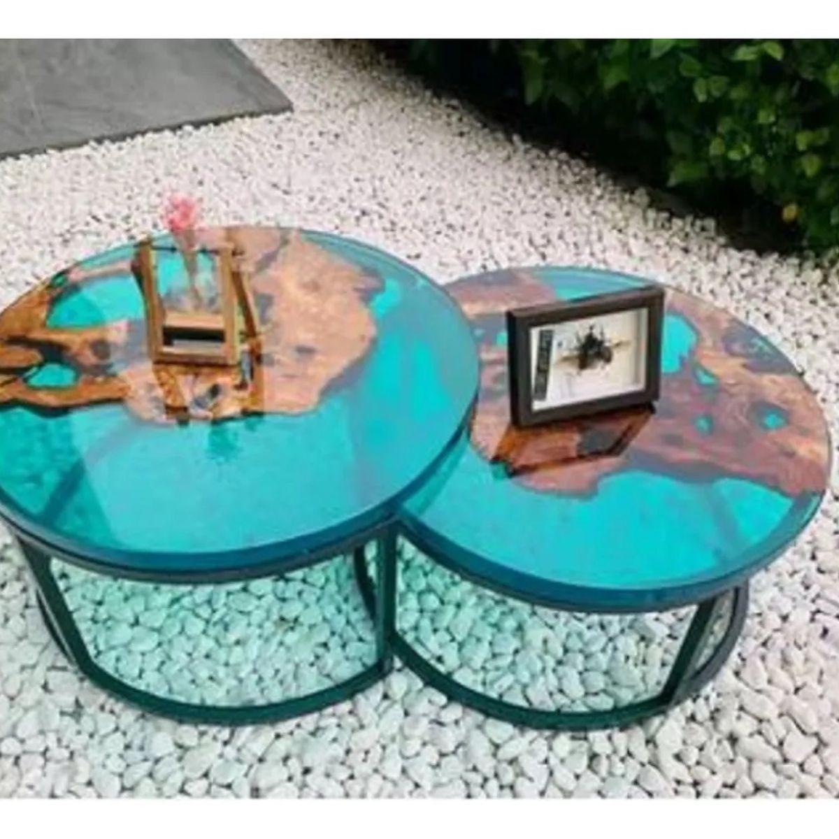 GENERICO - Resina Epóxica 2kg 86 Piezas Profesional Especial Mesa