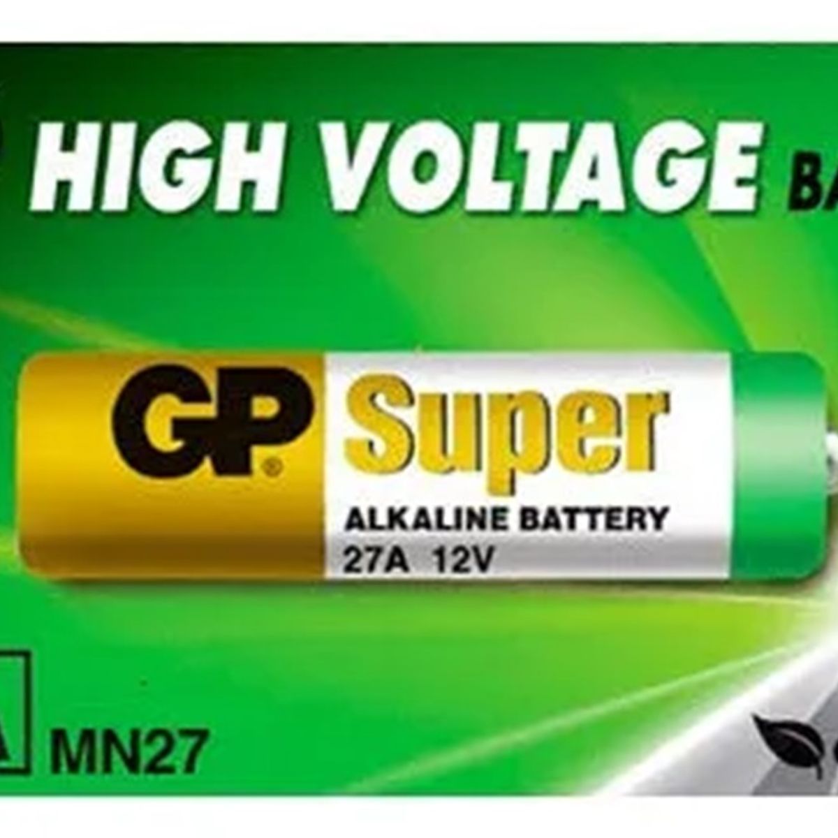 GP BATTERIES - 5 Baterías A27 Marca Gp High Voltage 12 V Long Life Alarmas