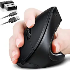 GENERICO - Ratón vertical inalámbrico ergonómico usb