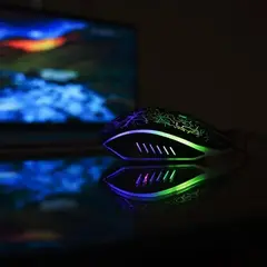 GENERICO - Mouse Urbano Labs gamer pro rgb 3 botones negro