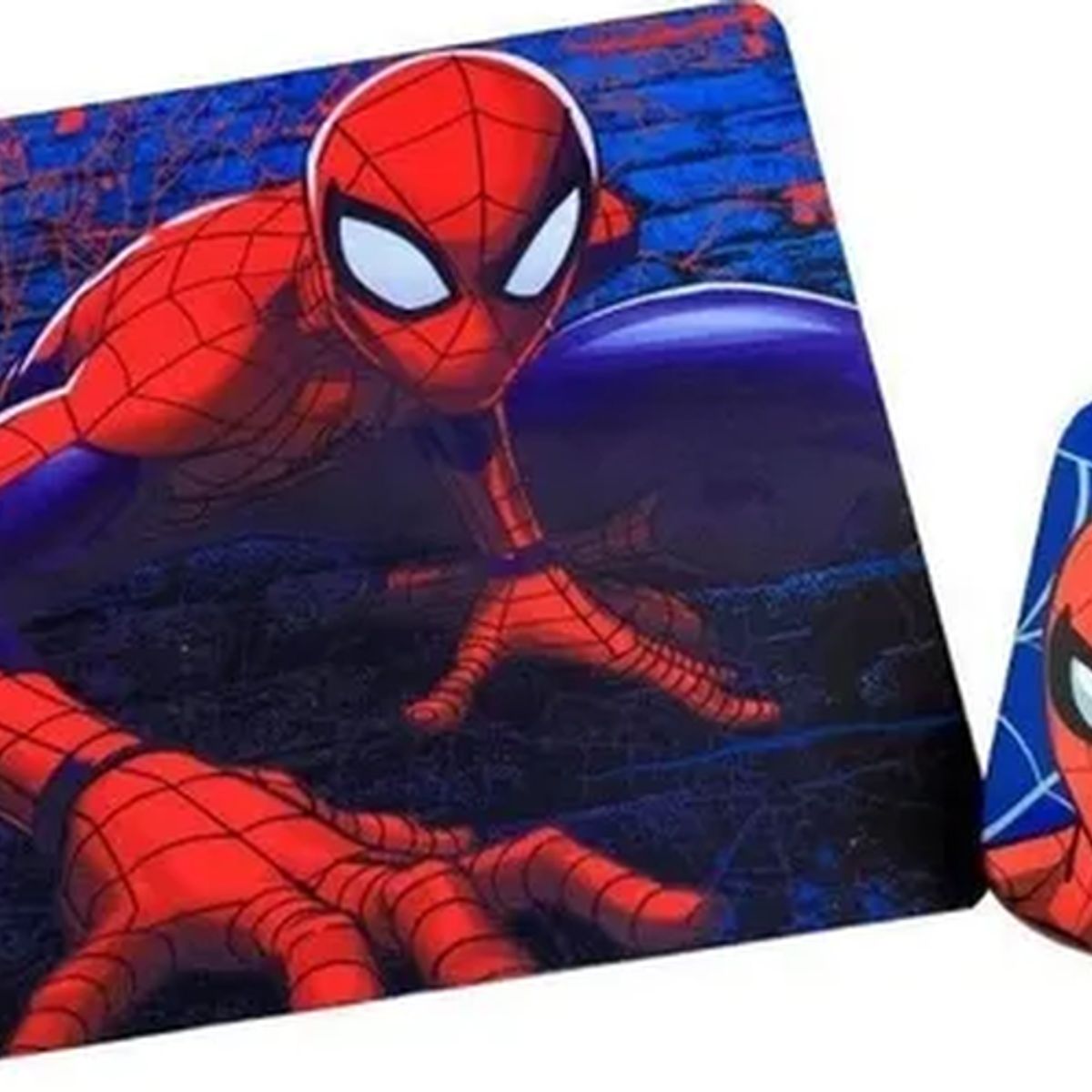 GENERICO - Kit mouse inalámbrico + pad Spider Man 2 rojo