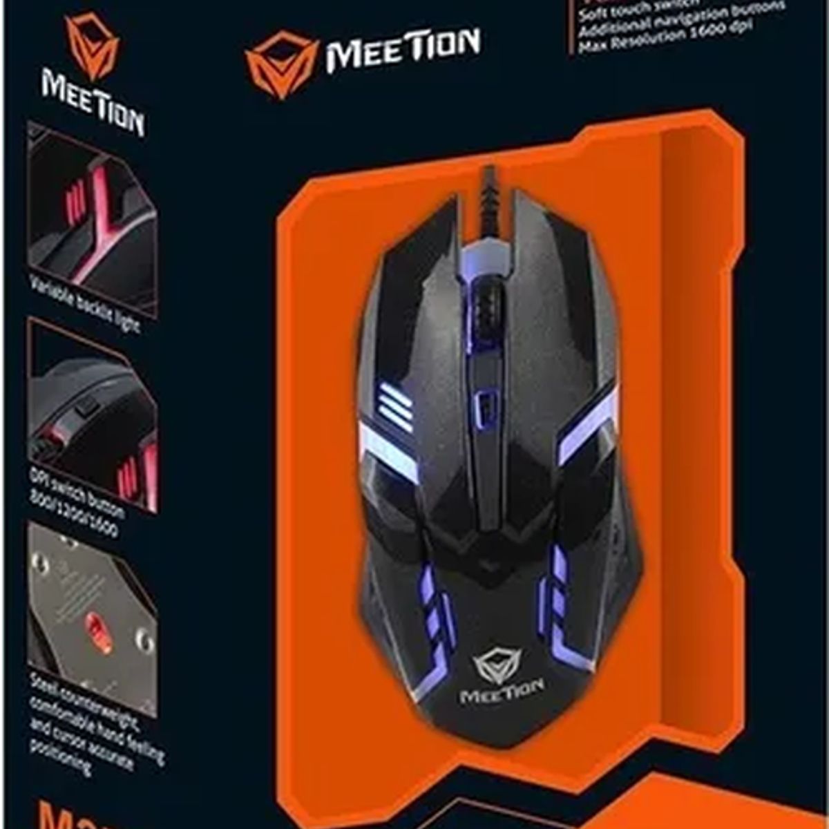 GENERICO - Mouse gamer Meetion M371 negro