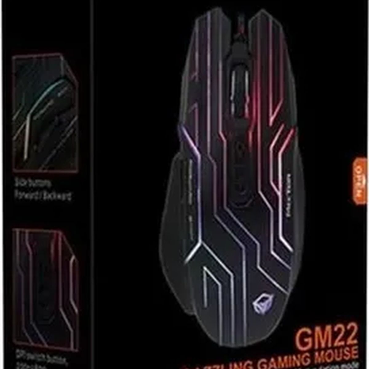 GENERICO - Mouse gamer Meetion Gm22 rgb 4800dpi negro