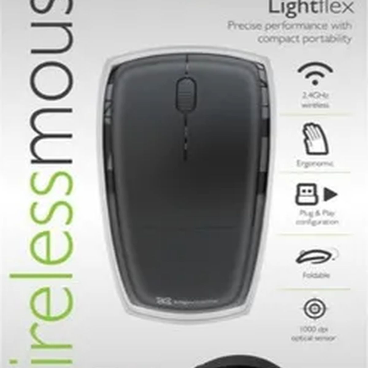 GENERICO - Klip Xtreme mouse inalámbrico plegable gris