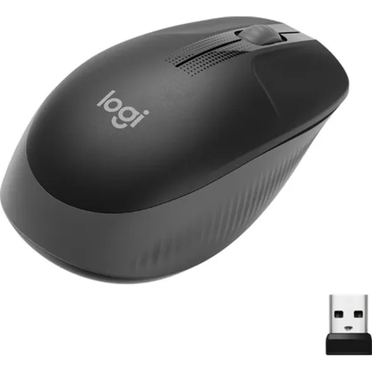 GENERICO - Mouse Logitech M190 inalámbrico gris