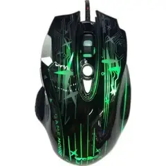 GENERICO - Mouse gamer led ergonómico cable rgb