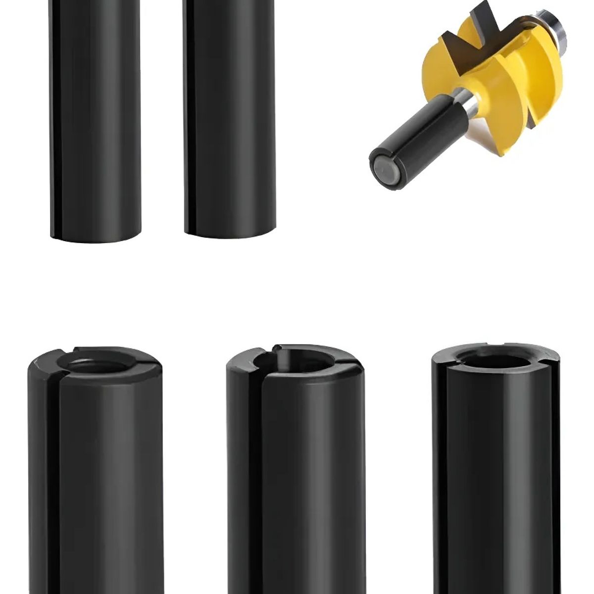 GENERICO - Fresa Reductor Adaptador Vastago Fresadora Router Tupi 5pcs