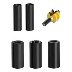 GENERICO - Fresa Reductor Adaptador Vastago Fresadora Router Tupi 5pcs