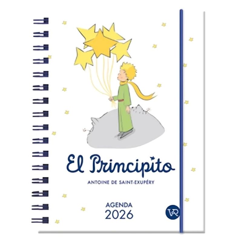 TOP10BOOKS - LIBRO Agenda 2026 El Principito-Blanca-Anillada-ANTOINE DE SAINT-EXUPERY