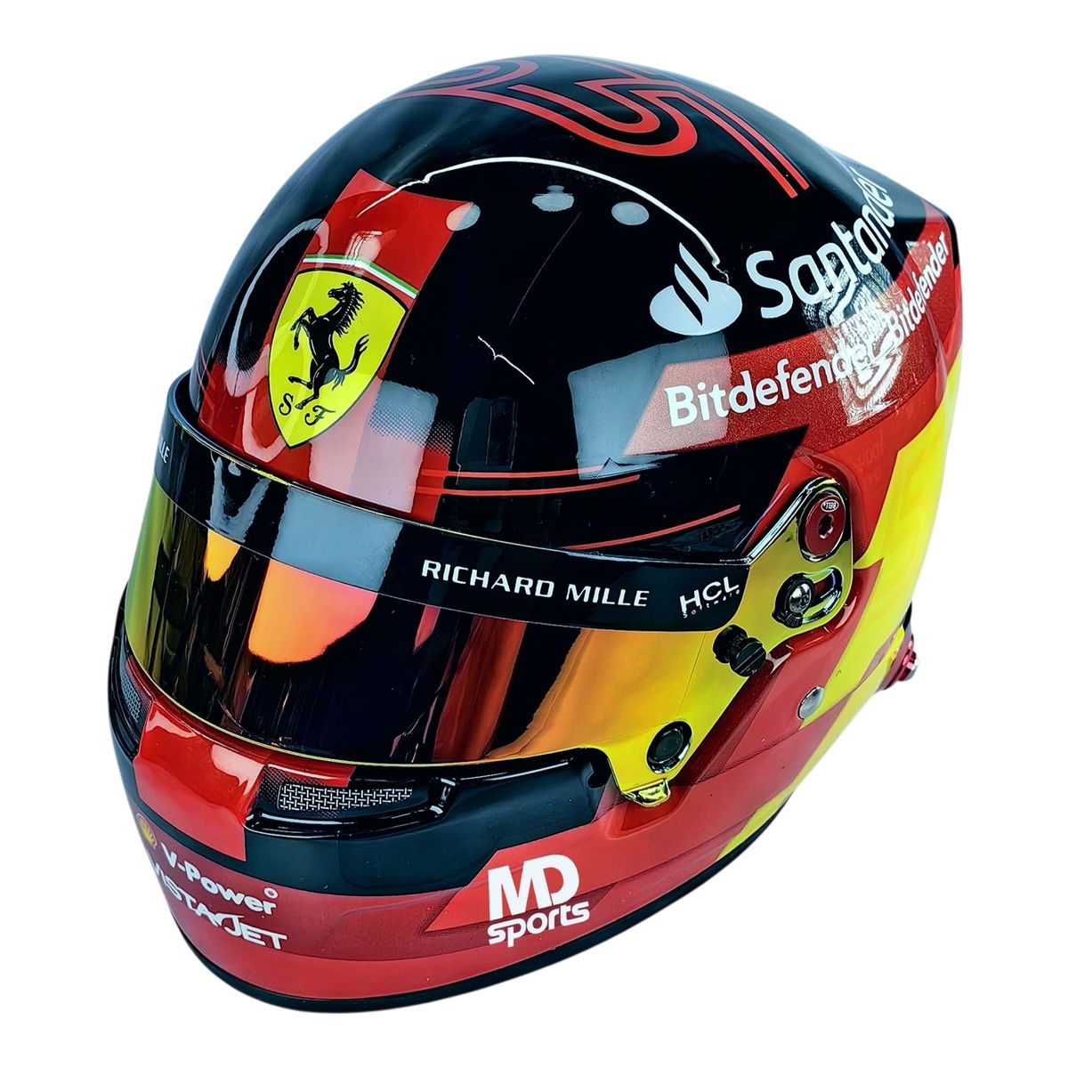 FORMULA 1 - Casco Formula 1 Carlos Sainz Ferrari 2023 Bell Escala 1:2