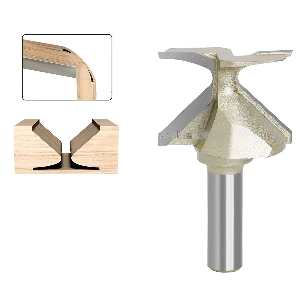 GENERICO - Fresa Madera Esquinas Angulo R18 Cmc Vástago O Toma ½