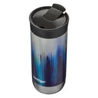 Vaso Mug Huron Couture Azul Airbrush Térmico 473 Ml