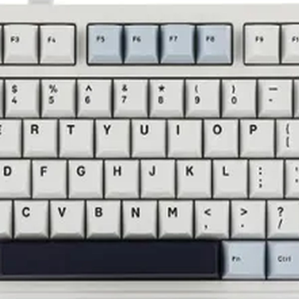 GENERICO - Teclado Aula F75 mecánico inalámbrico blanco inglés