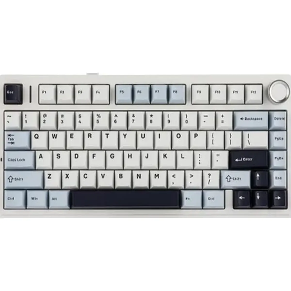 GENERICO - Teclado Aula F75 mecánico inalámbrico blanco inglés