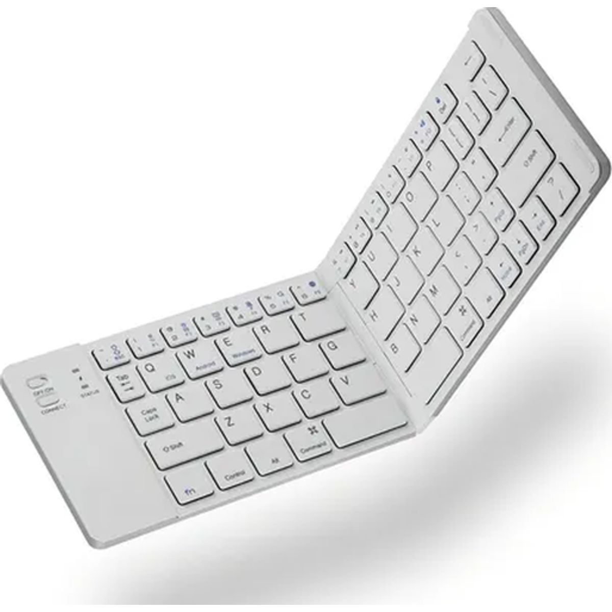 GENERICO - Mini teclado plegable bluetooth inalámbrico blanco
