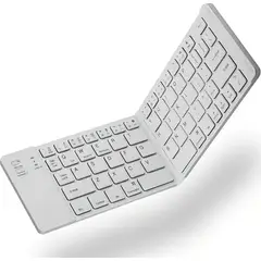 GENERICO - Mini teclado plegable bluetooth inalámbrico blanco