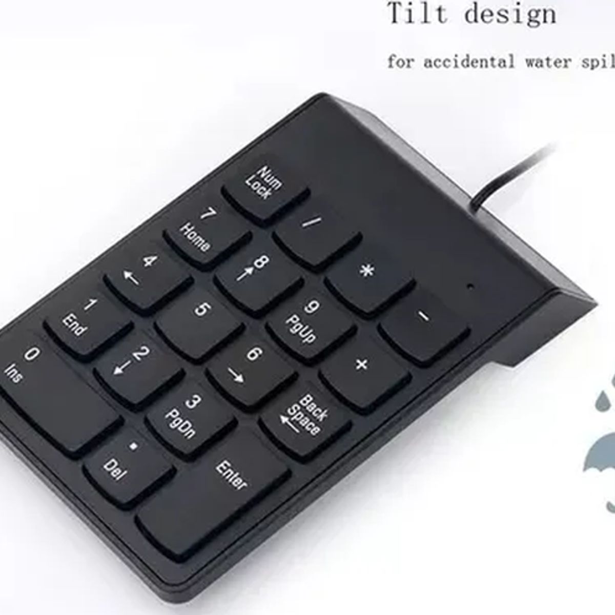 GENERICO - Teclado numérico usb notebook negro
