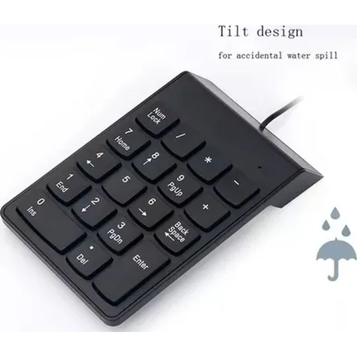 GENERICO - Teclado numérico usb notebook negro