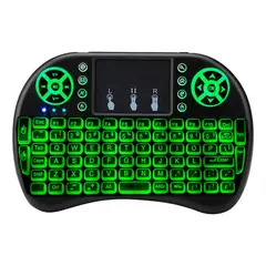 GENERICO - Mini teclado inalámbrico touchpad smart tv pc negro