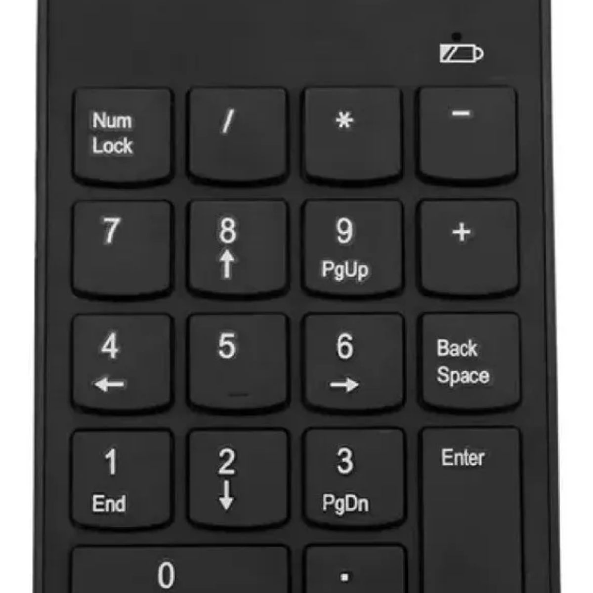GENERICO - Mini teclado numérico inalámbrico usb 18 teclas negro