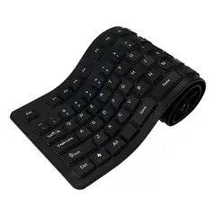 GENERICO - Teclado usb flexible impermeable Diginet español negro