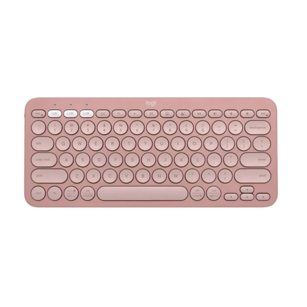 GENERICO - Teclado Logitech Pebble Keys 2 K380s rosado español