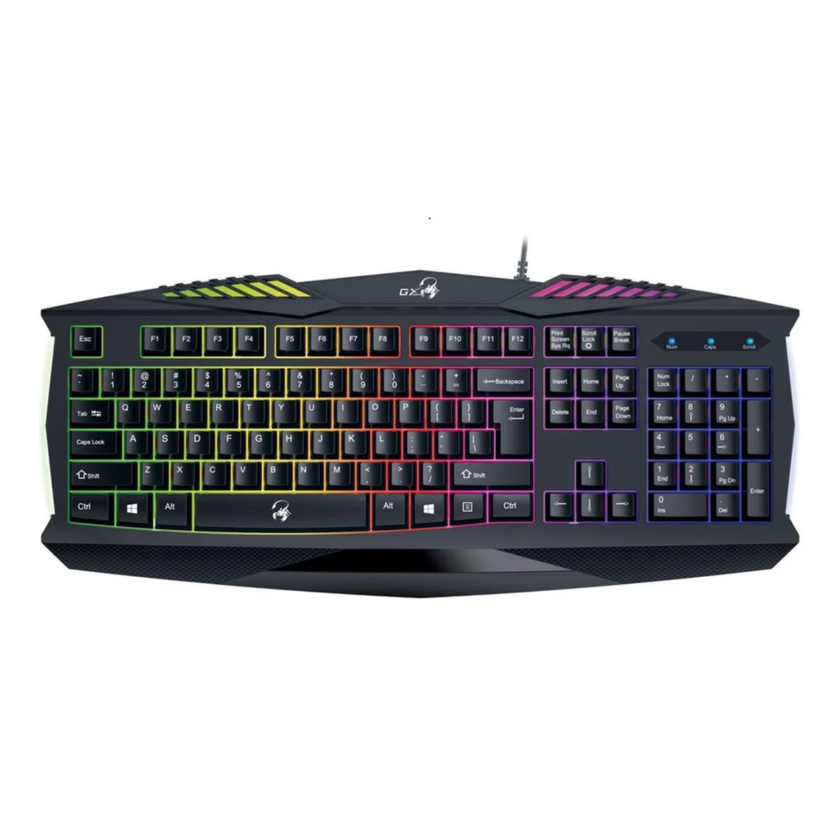 GENERICO - Teclado gamer Genius GX QWERTY español negro rgb