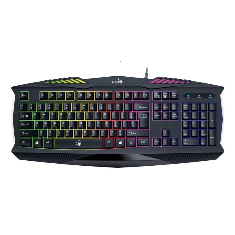 GENERICO - Teclado gamer Genius GX QWERTY español negro rgb