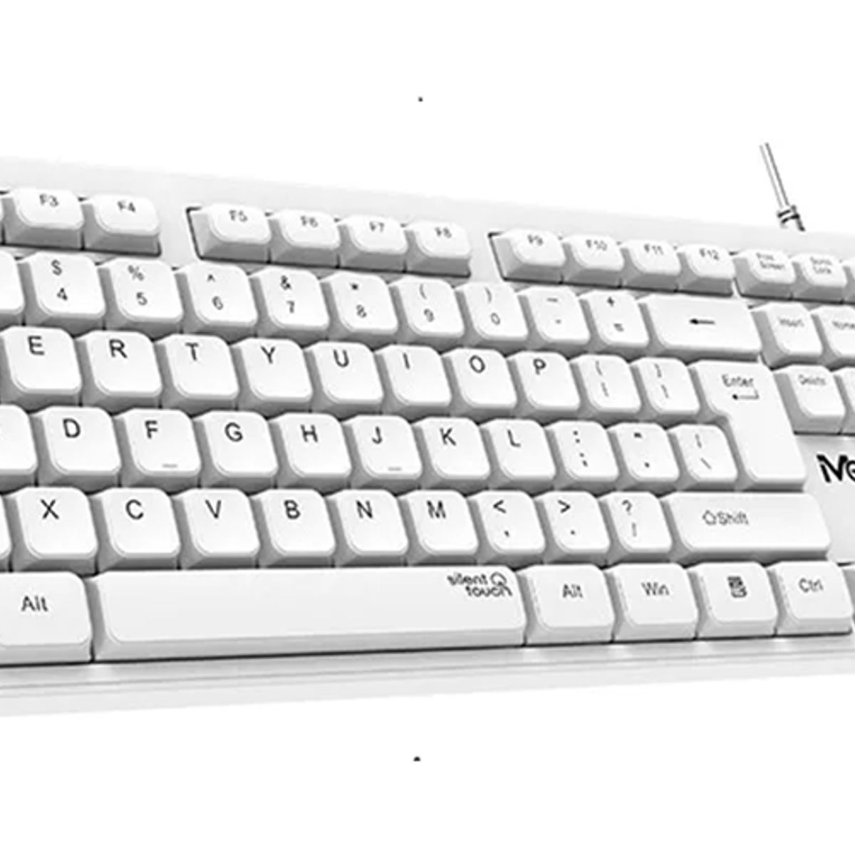 GENERICO - Teclado usb Meetion K300 silencioso blanco español