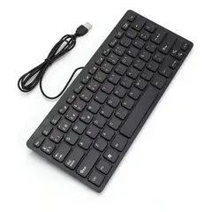 GENERICO - Mini teclado usb 78 teclas compacto negro