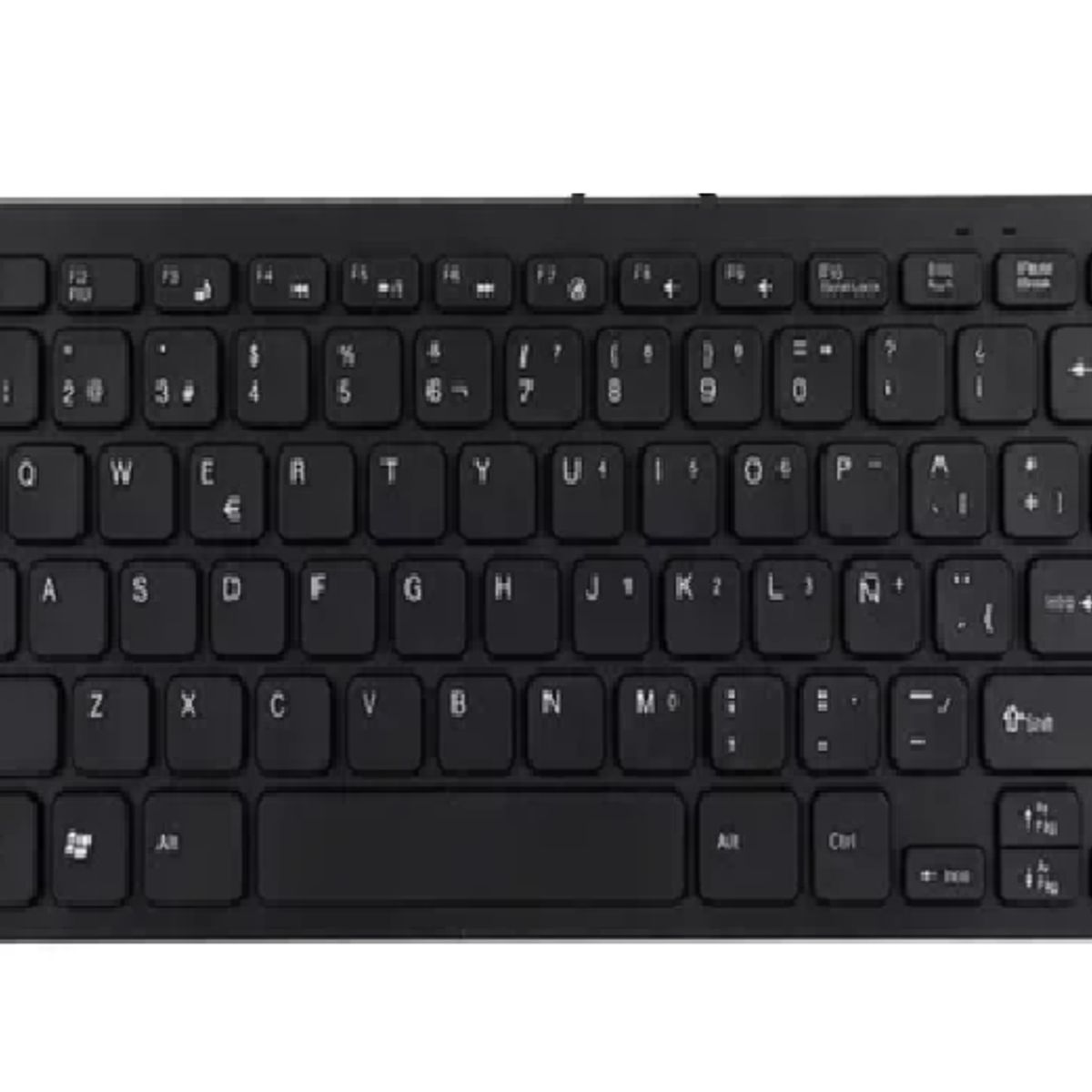 GENERICO - Mini teclado usb 78 teclas compacto negro