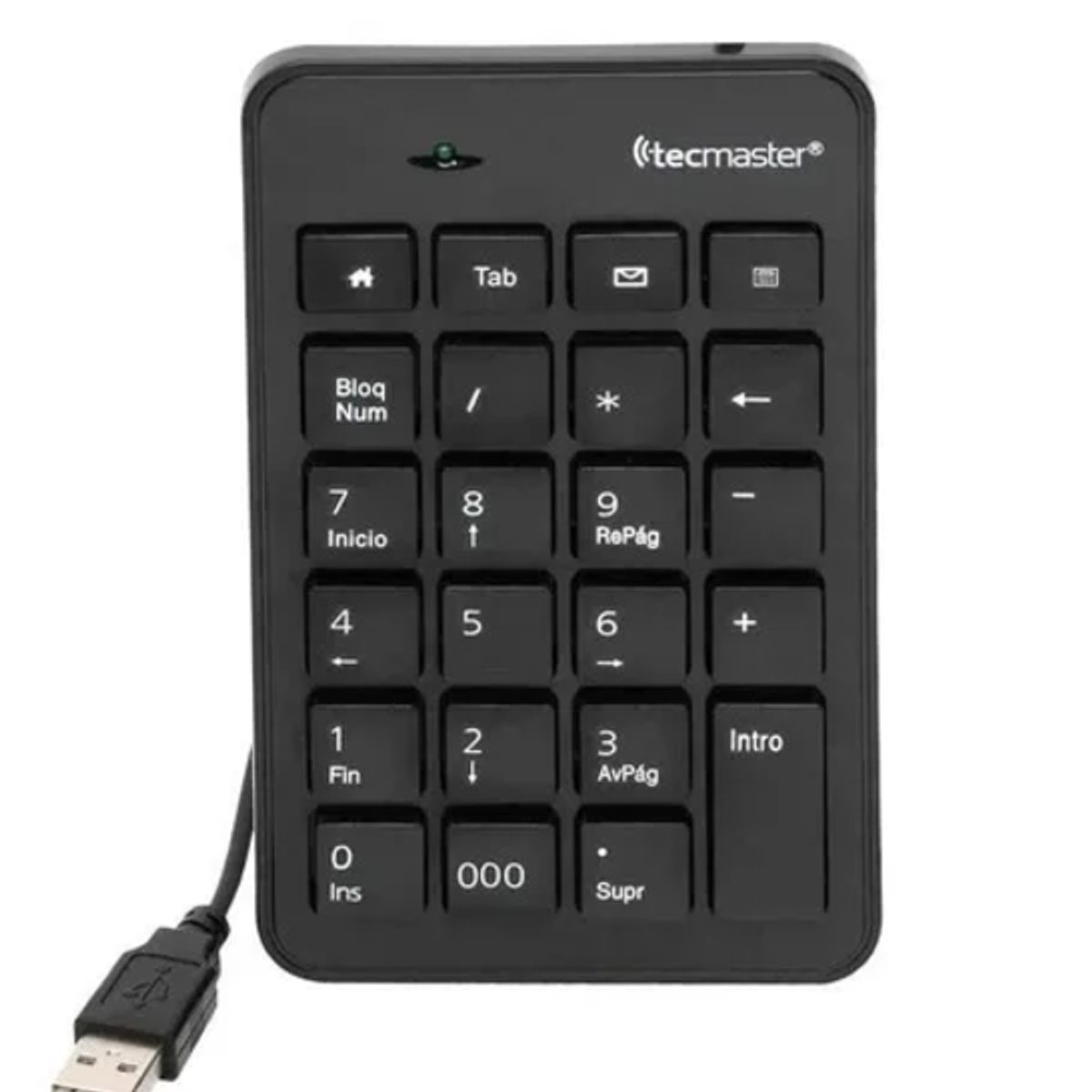 GENERICO - Teclado numérico usb Tecmaster negro