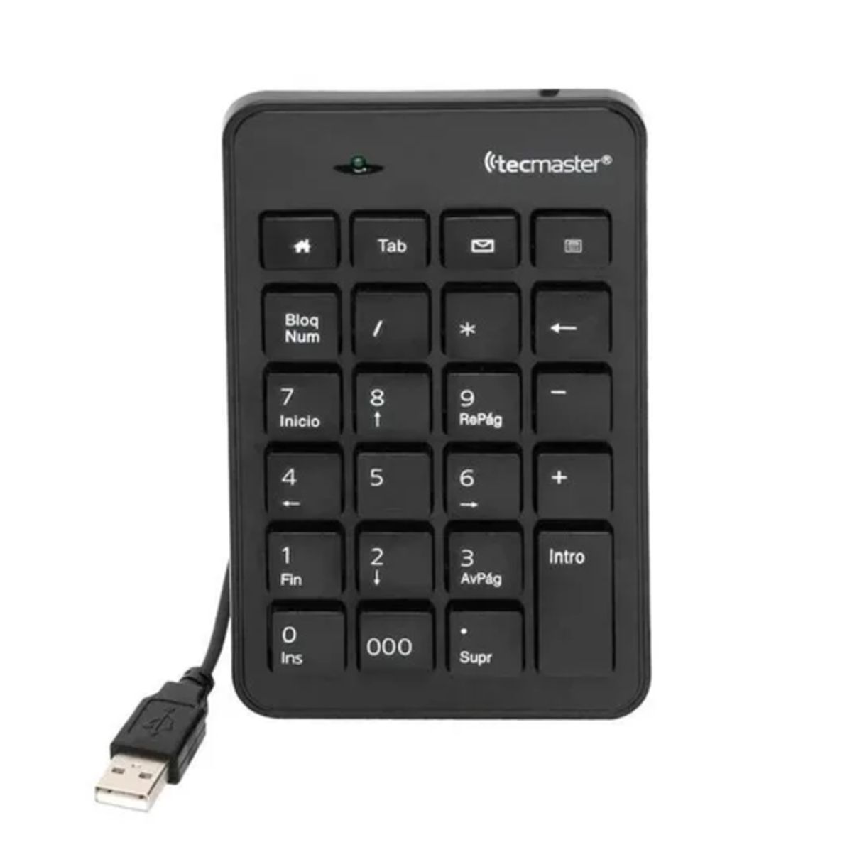 GENERICO - Teclado numérico usb Tecmaster negro