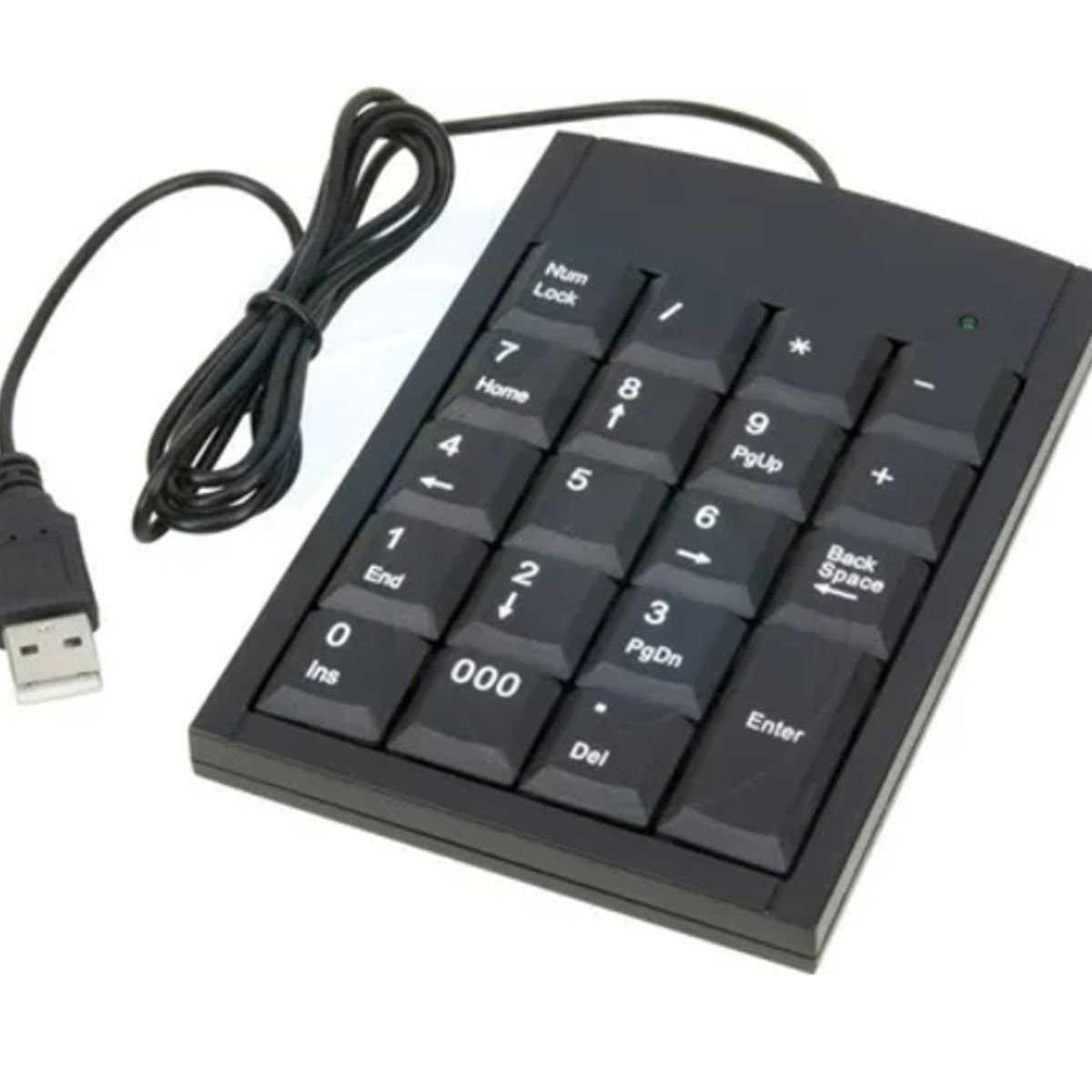 GENERICO - Mini teclado numérico usb 20 notebook negro