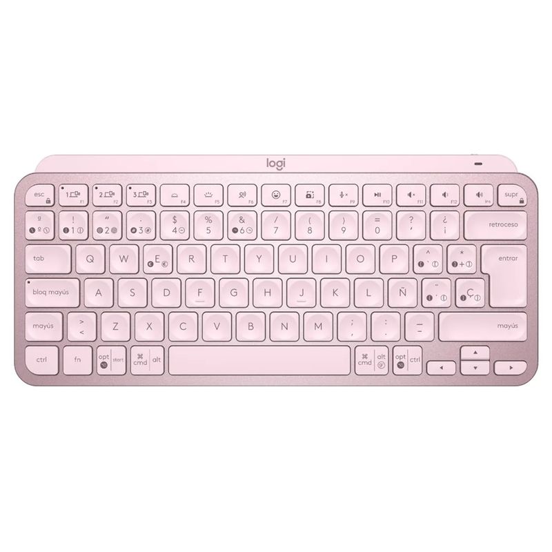 GENERICO - Teclado Logitech MX Keys Mini bluetooth rosado español