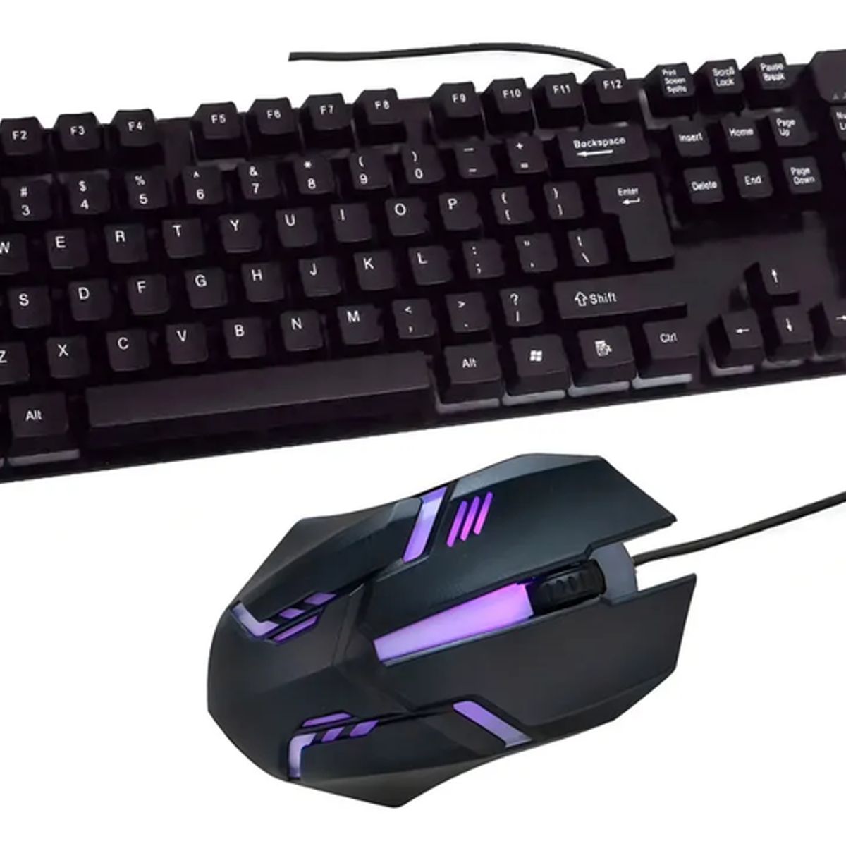 GENERICO - Teclado Landslides KR-6300 inglés rgb usb negro