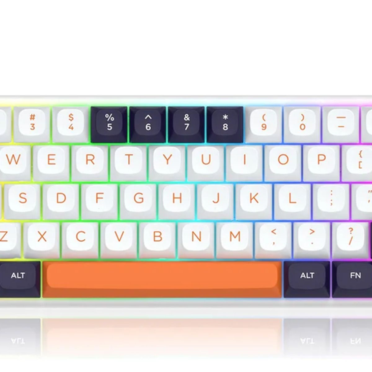 GENERICO - Teclado Redragon Fidd K683 mecánico rgb 60% blanco