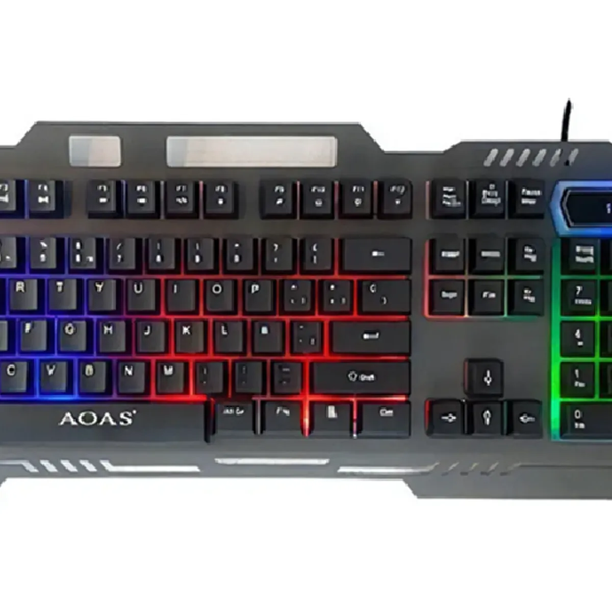 GENERICO - Teclado gamer metálico Aoas M888 rgb español
