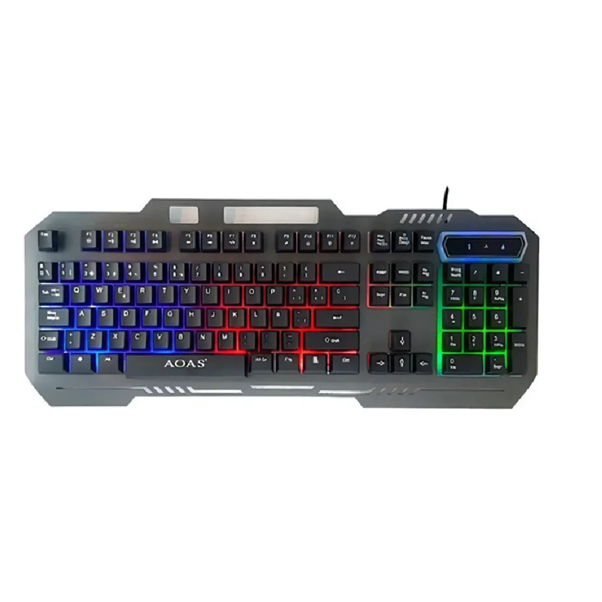 GENERICO - Teclado gamer metálico Aoas M888 rgb español