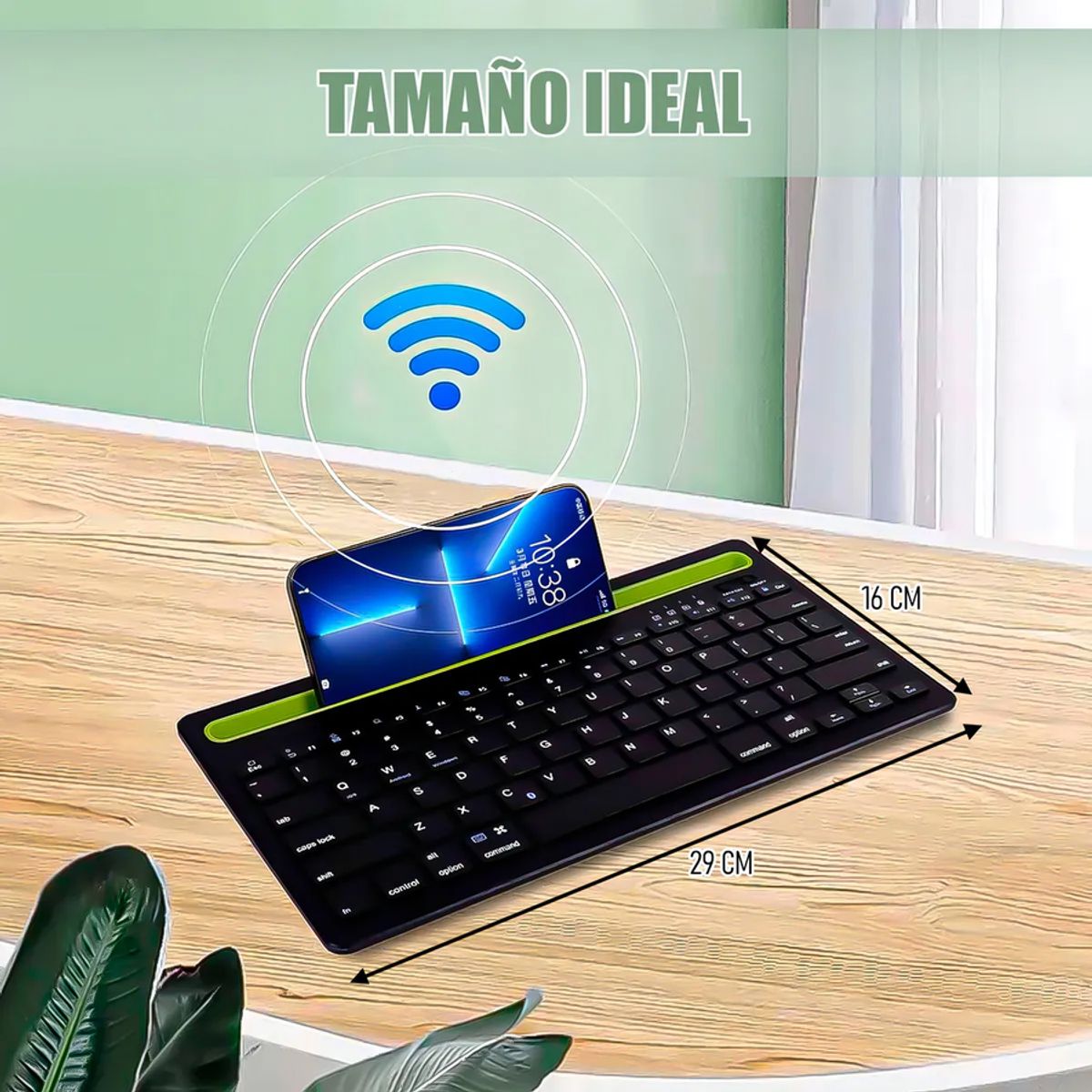 GENERICO - Teclado Arcashopping bluetooth recargable portátil negro