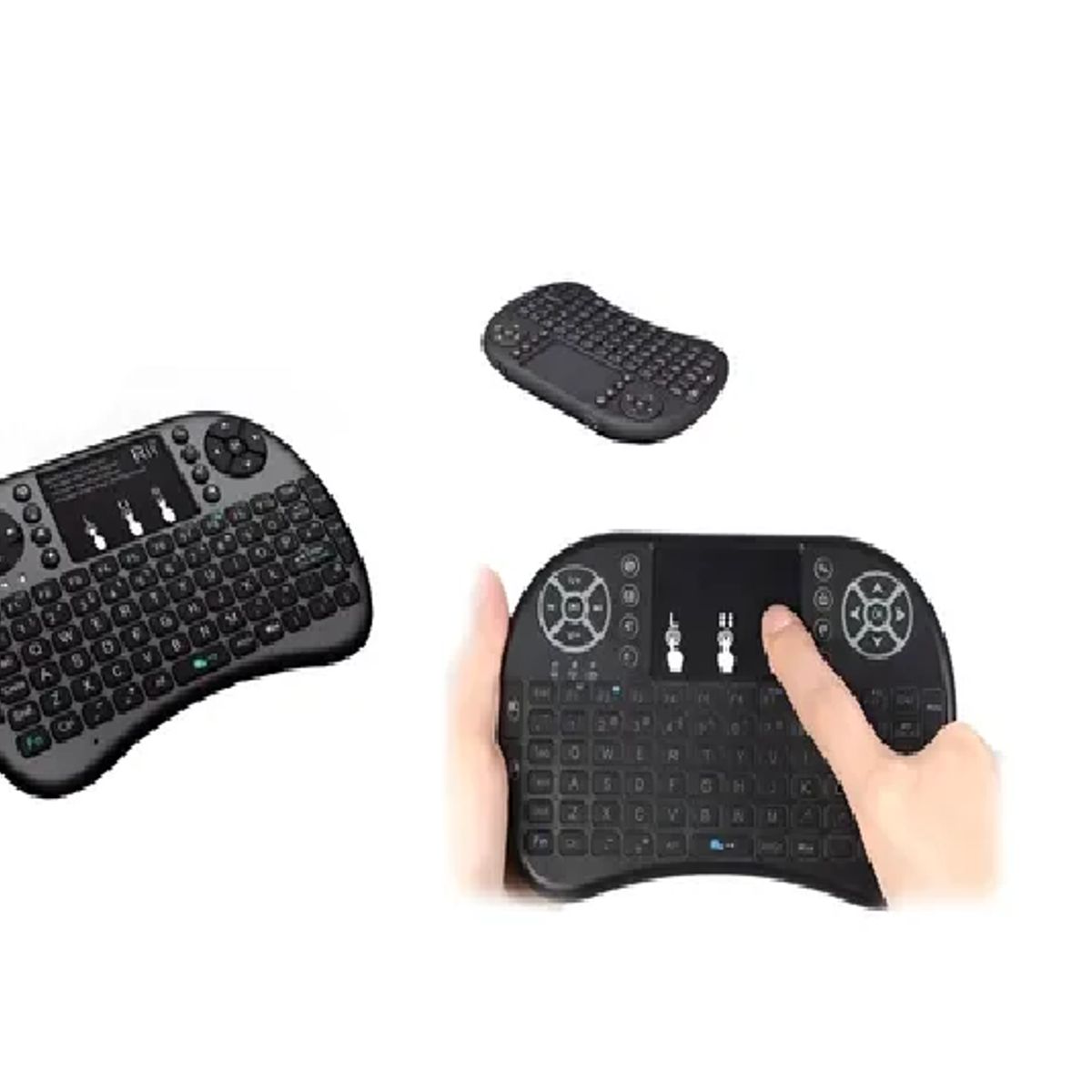 GENERICO - Mini teclado inalámbrico touchpad smart tv pc xbox negro