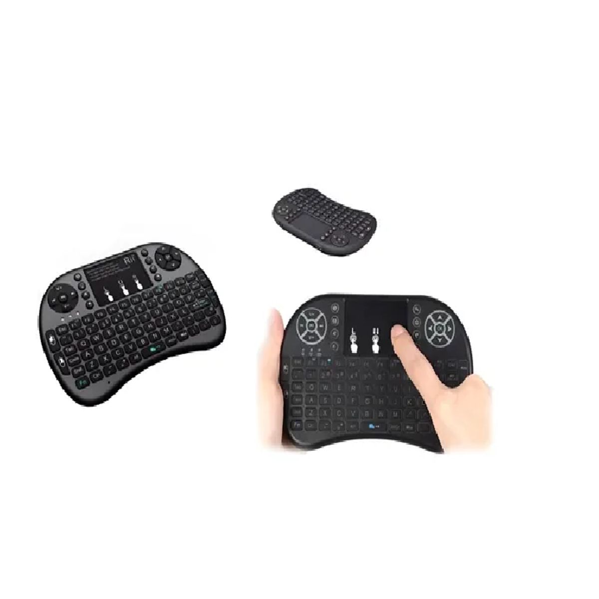GENERICO - Mini teclado inalámbrico touchpad smart tv pc xbox negro