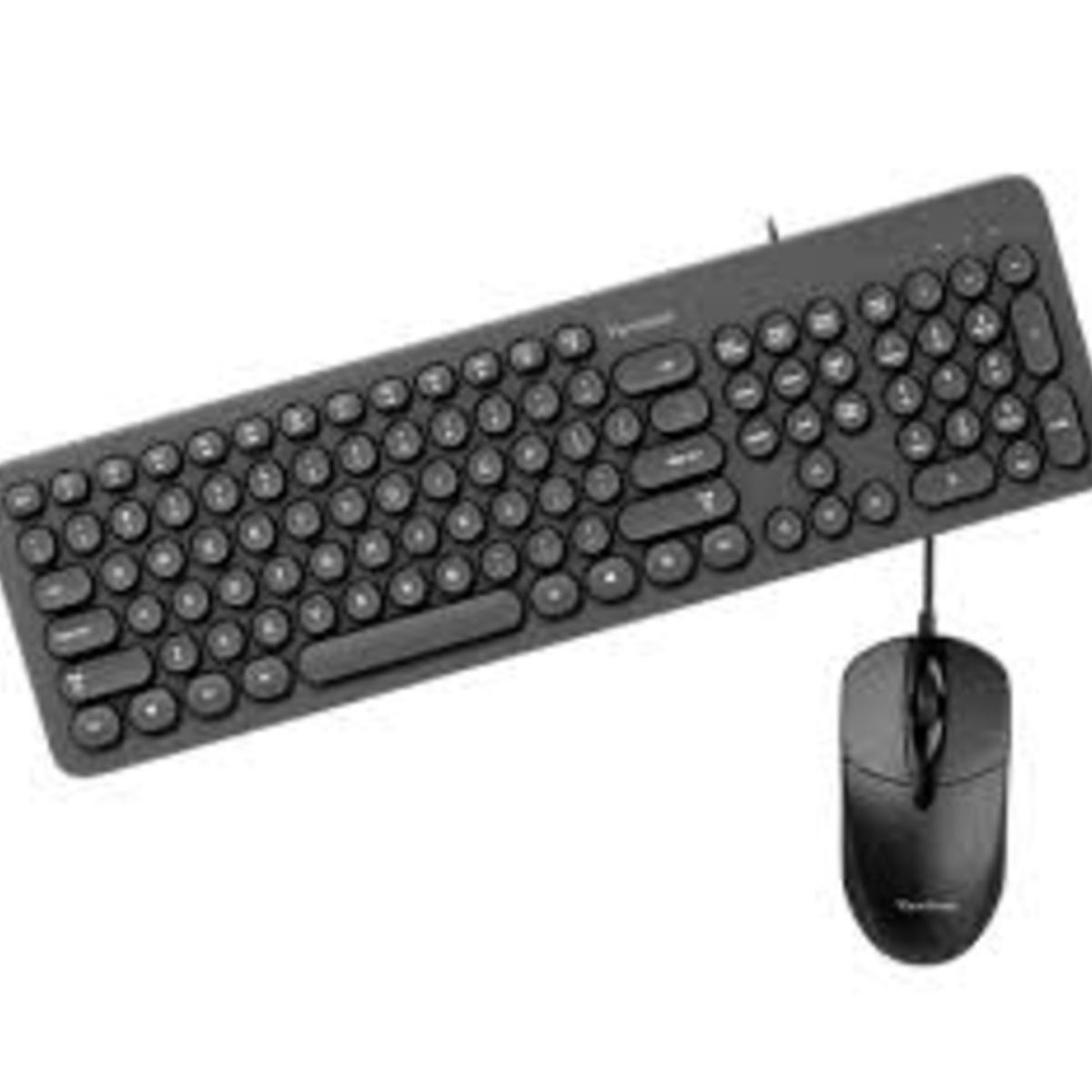 GENERICO - Teclado Viewsonic teclas redondas con cable español negro