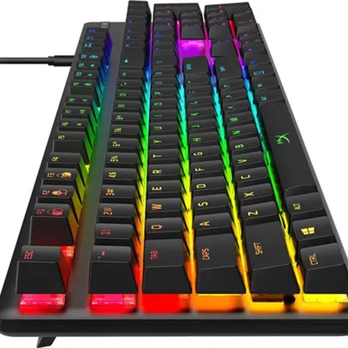 GENERICO - Teclado gamer hyperx alloy origins rgb sw red negro