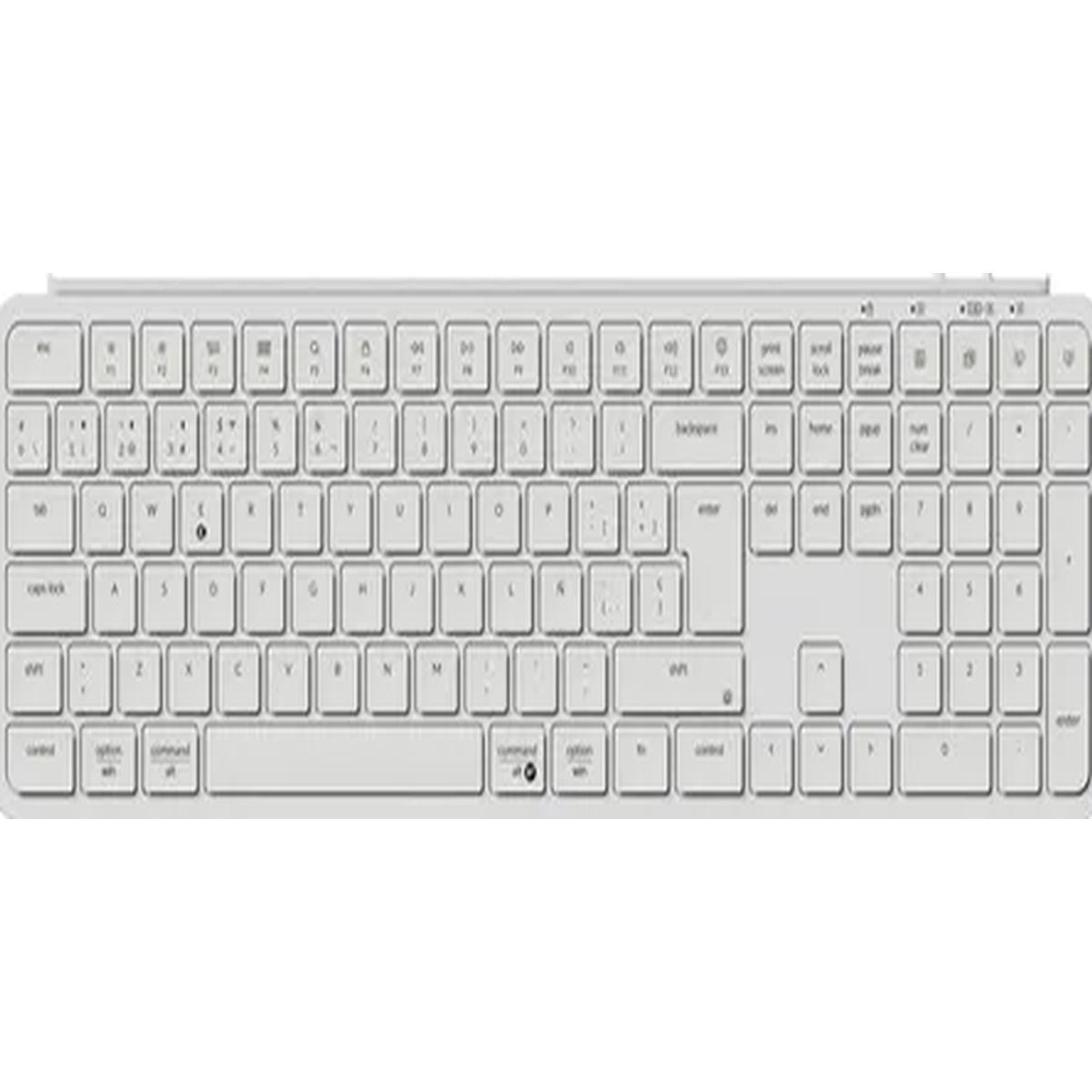 GENERICO - Teclado inalámbrico keychron b6 pro slim español blanco