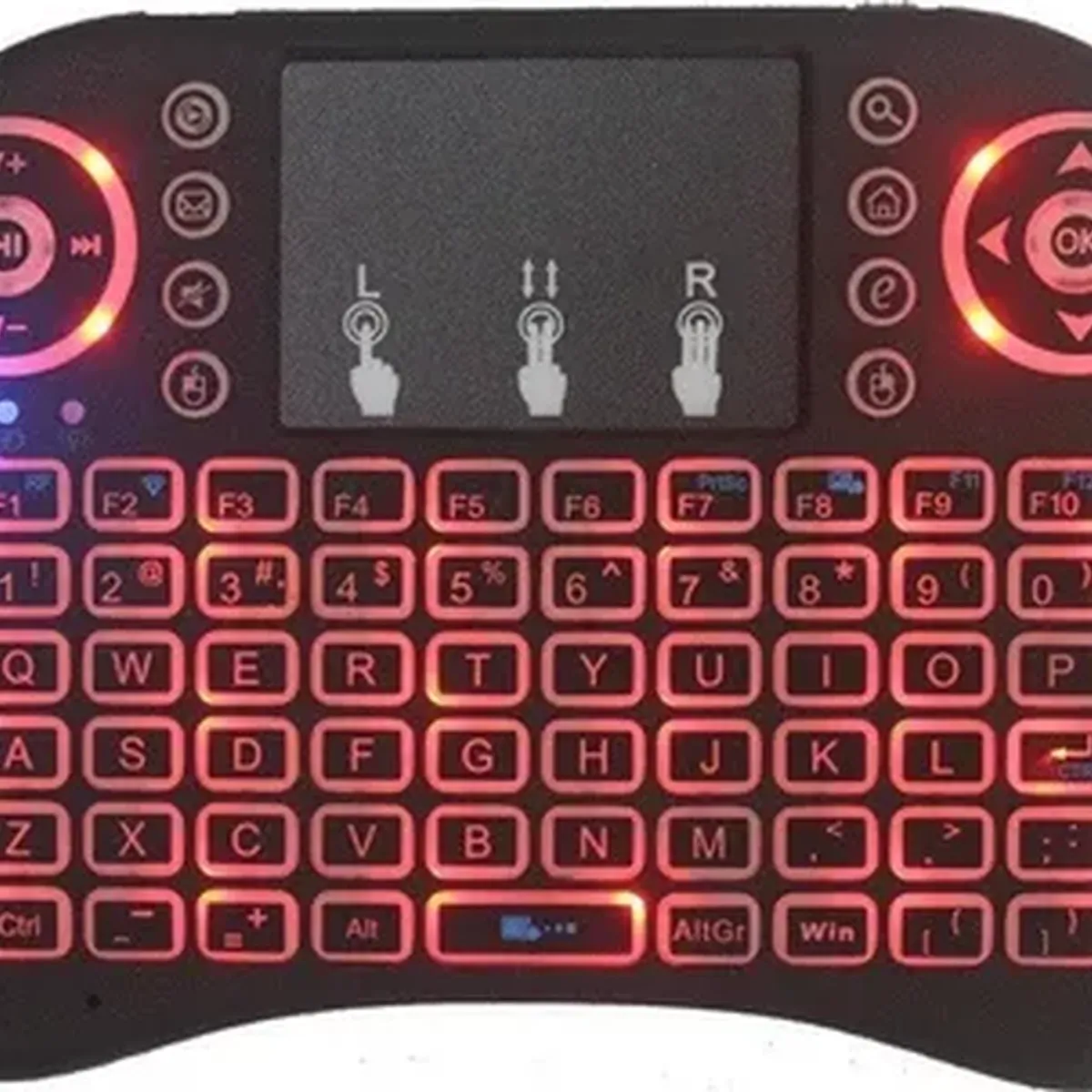 GENERICO - Mini teclado inalámbrico smart tv box pc control tv