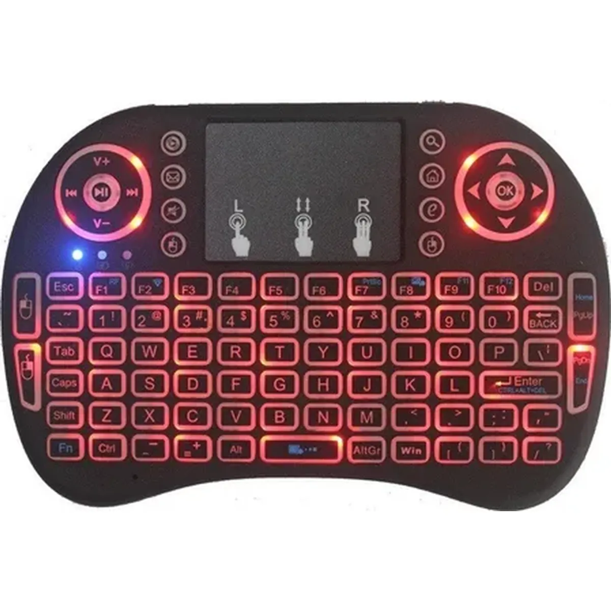 GENERICO - Mini teclado inalámbrico smart tv box pc control tv